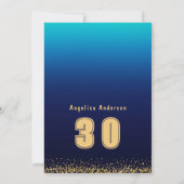 Diskothek zum Geburtstag Einladung (Rückseite)