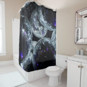 Diskotheken: Dunkle Party-Atmosphäre Duschvorhang (Beispiel)