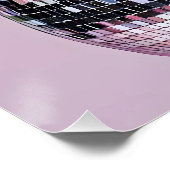 Diskovase mit Blumen Poster (Ecke)