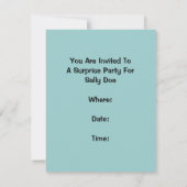 Diskrete Detail-Retro Einladung (Rückseite)