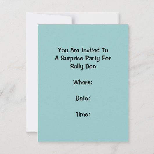 Diskrete Detail-Retro Einladung (Rückseite)