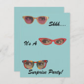 Diskrete Detail-Retro Einladung (Vorne/Hinten)