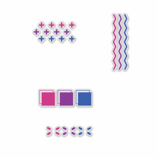 diskreter Stolz Aufkleber (Vorderseite)