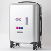 diskreter Stolz Aufkleber (Koffer)