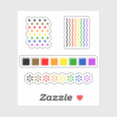 diskreter Stolz Aufkleber (Blatt)