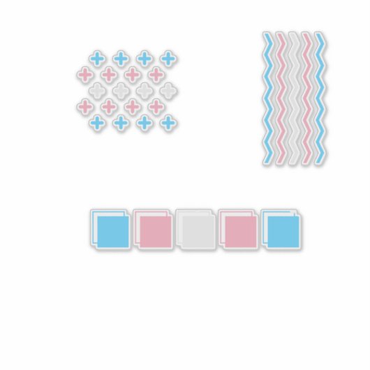 diskreter Stolz Aufkleber (Vorderseite)