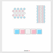 diskreter Stolz Aufkleber (Blatt)