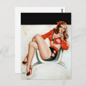 Diskretes Button nach oben Postkarte (Vorne/Hinten)