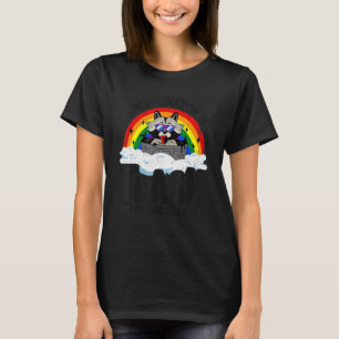 Diskriminierung ist Mülleimer-Regenbogenflagge T-Shirt