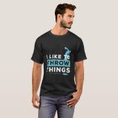 Diskusathlet Leichtathletik T-Shirt (Vorne ganz)