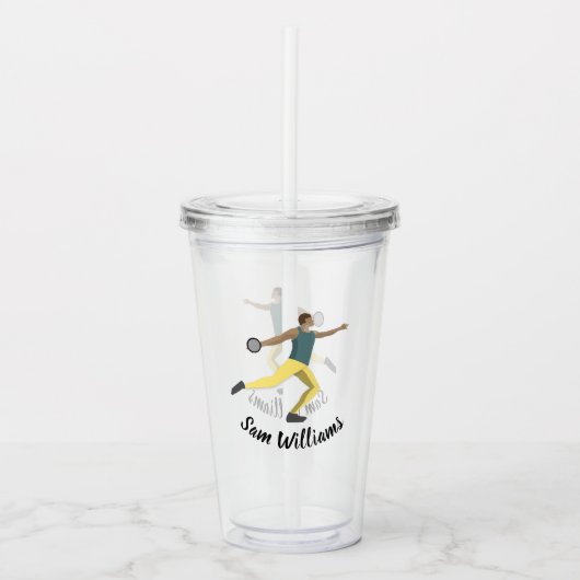 Diskusauskragen Acryltrinkbecher (Vorderseite)