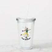 Diskusauskragen Acryltrinkbecher (Rückseite)