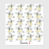 Diskusauskragen Aufkleber (Blatt)