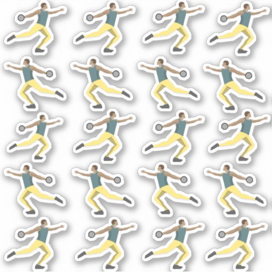 Diskusauskragen Aufkleber (Vorderseite)