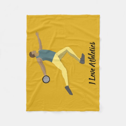 Diskusauskragen Fleecedecke (Vorderseite)