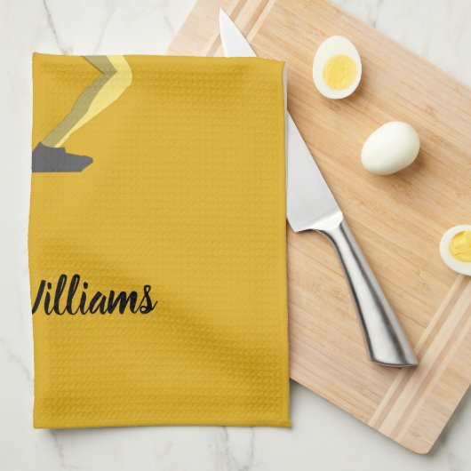 Diskusauskragen Geschirrtuch (Viertel Falte)