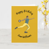 Diskusauskragen Karte (Gelbe Blume)