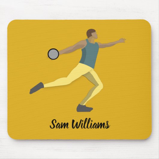 Diskusauskragen Mousepad (Vorne)