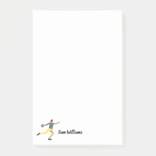 Diskusauskragen Post-it Klebezettel (Vorderseite)