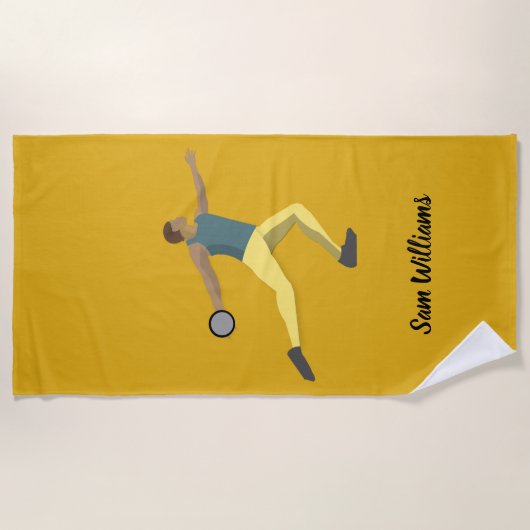 Diskusauskragen Strandtuch (Vorderseite)