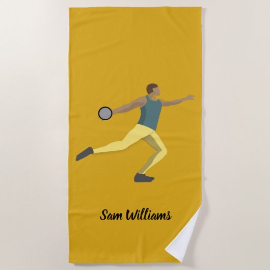 Diskusauskragen Strandtuch (Vorderseite)