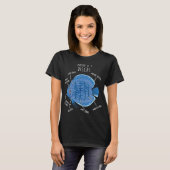Diskusfisch Anatomie T-Shirt (Vorne ganz)