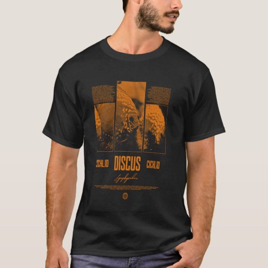 Diskusfisch Buntbarsch Aquariumfisch Pfleger T-Shirt (Vorderseite)