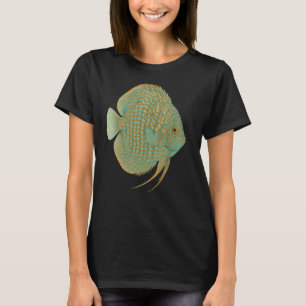Diskusfisch-Mosaik Türkis Japanischer Stil - Amaz T-Shirt