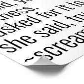 Diskussion mit dem Universum Poster (Ecke)