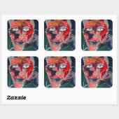 Diskussion Quadratischer Aufkleber (Blatt)