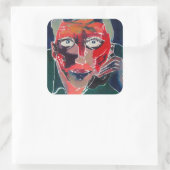 Diskussion Quadratischer Aufkleber (Tasche)