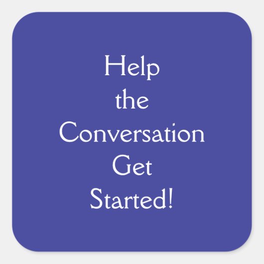 Diskussion Quadratischer Aufkleber (Vorderseite)