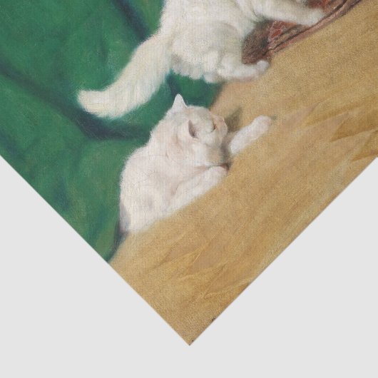 Diskussion zwischen Katzen durch Arthur Heyer Seidenpapier (Ausschnitt)