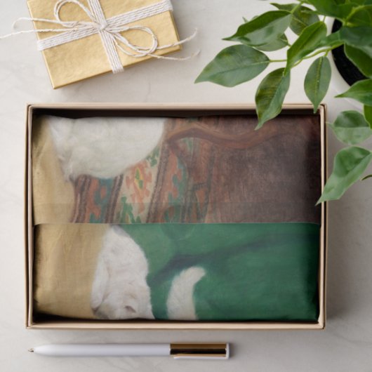 Diskussion zwischen Katzen durch Arthur Heyer Seidenpapier (Geschenk)