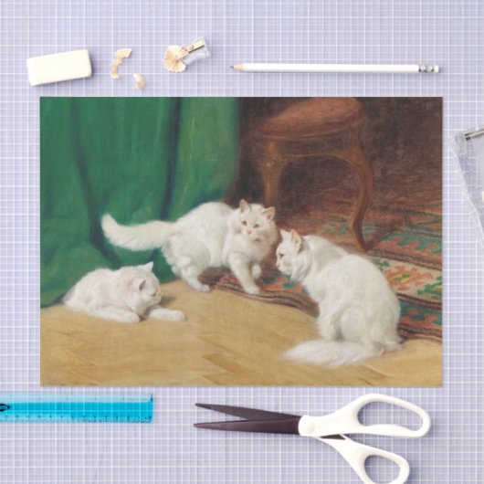 Diskussion zwischen Katzen durch Arthur Heyer Seidenpapier (Handwerk)