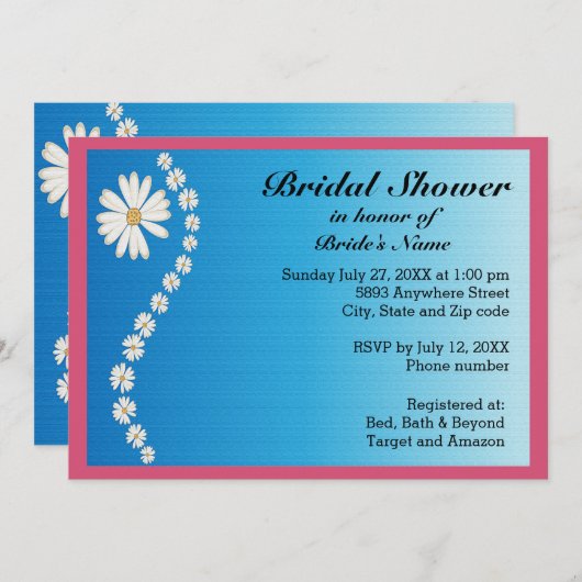 Diskussionsbeiträge zum Brautparty "Blue Backgroun Einladung (Vorne/Hinten)