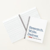 Diskussionsbericht zum Schreiben von Recherchen Notizblock (Innenseite)