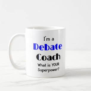 Diskussionsleiter Kaffeetasse