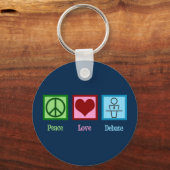 Diskussionsteam für die Liebe des Friedens Schlüsselanhänger (Vorderseite)