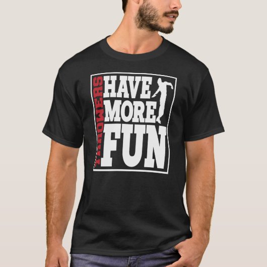 Diskusthalter haben mehr Spaß beim Diskus über 2 T-Shirt (Vorderseite)