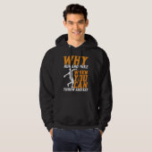Diskuswerfer Warum Laufen Und Kotzen Diskuswerfen Hoodie (Vorne ganz)