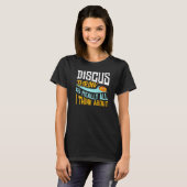 Diskuswurf Leichtathletik Diskuswerfer Training T-Shirt (Vorne ganz)
