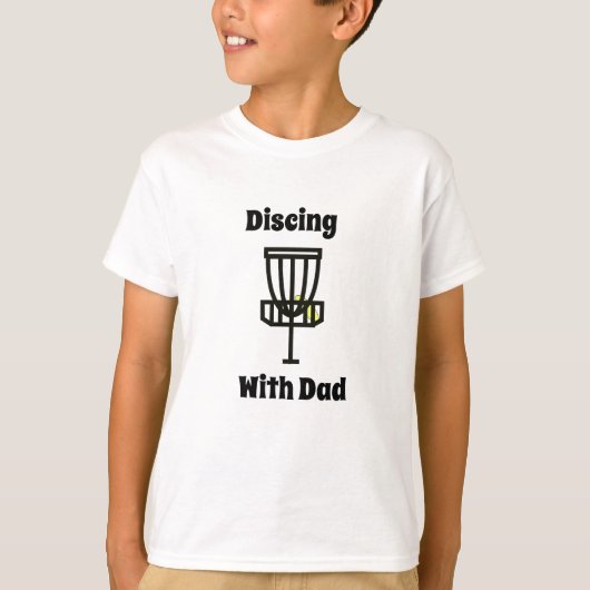 Diskutieren mit Daddy Disk Golf T-Shirt (Vorderseite)