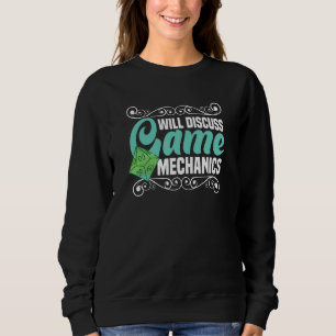 Diskutieren Sie Spielmechanik Brettspiel Brettspie Sweatshirt