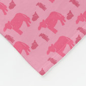 Dismal Pink Fleece Blanket Cows Western Ranch (Ecke)