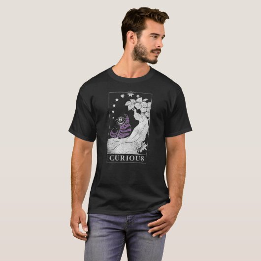 Disney Alice in Wonderland Cheshire Cat Curious Ou T-Shirt (Vorne ganz)