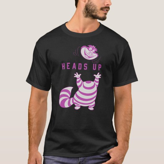 Disney Alice in Wonderland Cheshire Cat Heads Up T-Shirt (Vorderseite)