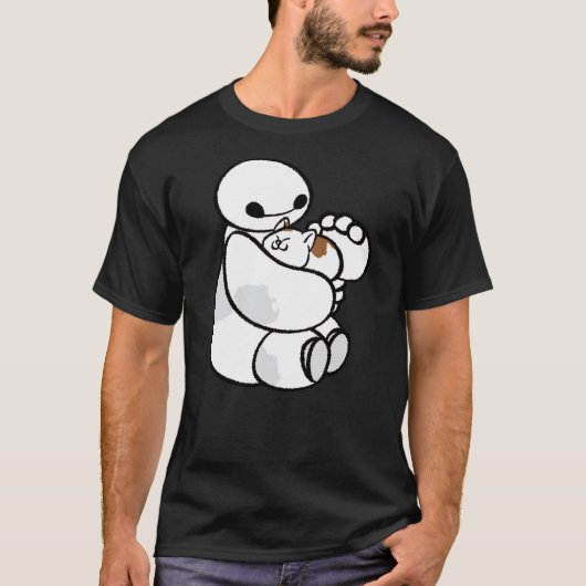 Disney Big Hero 6 Baymax Cat Cute Portrait T-Shirt (Vorderseite)