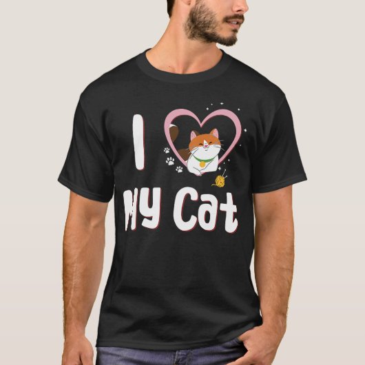 Disney Big Hero Six Series Love My Cat T-Shirt (Vorderseite)
