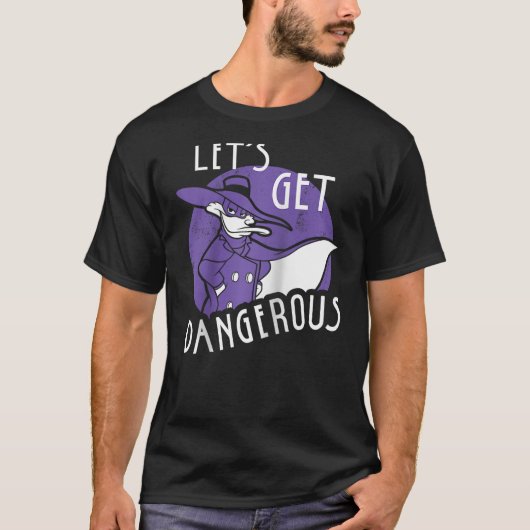 Disney Darkwing Duck Let's Get Dangerous Raglan Ba T-Shirt (Vorderseite)